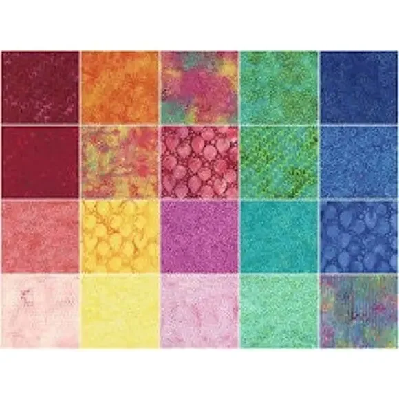 Rainbow Celebration Batiks Strips Jelly Roll - Kathy Engle by Island Batik